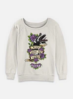 Beetlejuice Untrusting Sandworm Womens Slouchy Sweatshirt