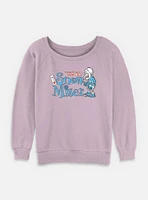 A Year Without Santa Snow Badge Womens Slouchy Sweatshirt
