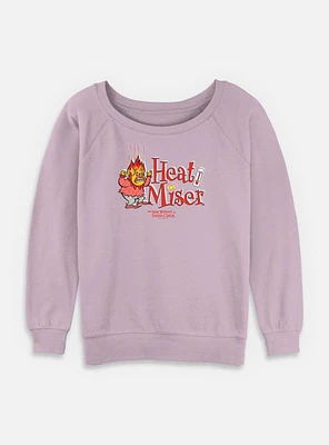 A Year Without Santa Heat Miser Womens Slouchy Sweatshirt