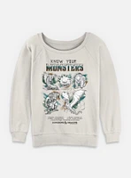 Dungeons & Dragons Know Your Monsters Womens Slouchy Sweatshirt