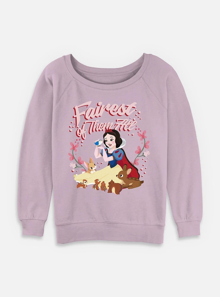Disney Snow White and the Seven Dwarfs Magical Love Womens Slouchy Sweatshirt