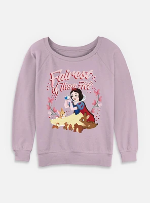 Disney Snow White and the Seven Dwarfs Magical Love Womens Slouchy Sweatshirt