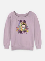 Betty Boop Dog Mom Womens Slouchy Sweatshirt