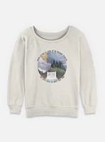 Adventure Time Finn and Jake Focus On Whats Real Womens Slouchy Sweatshirt