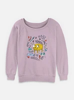 Adventure Time Jake Sketch Womens Slouchy Sweatshirt