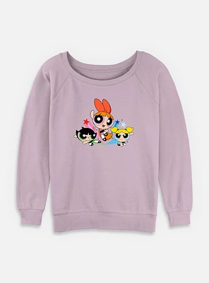 The Powerpuff Girls Girl Trio Womens Slouchy Sweatshirt