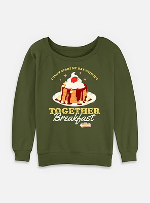 Steven Universe Together Breakfast Womens Slouchy Sweatshirt