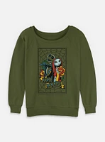 The Nightmare Before Christmas Jack and Sally Lovers Womens Slouchy Sweatshirt