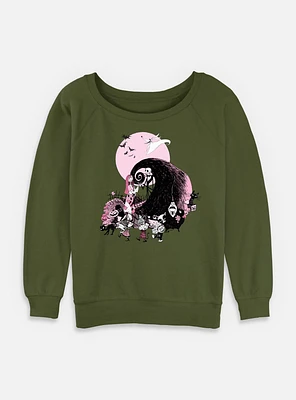 The Nightmare Before Christmas Scare Group Womens Slouchy Sweatshirt