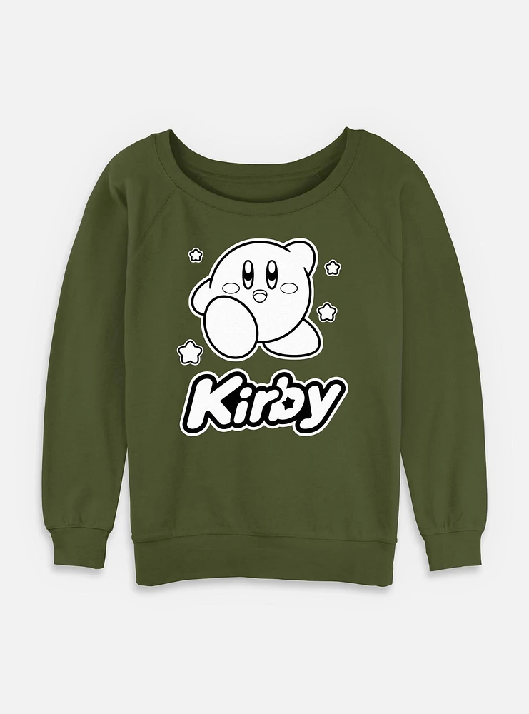 Kirby Monochrome Womens Slouchy Sweatshirt