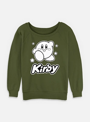 Kirby Monochrome Womens Slouchy Sweatshirt