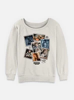 Stranger Things Remember Eddie Womens Slouchy Sweatshirt