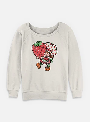 Strawberry Shortcake Cute  Womens Slouchy Sweatshirt