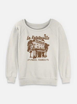 Disney Pixar Ratatouille Cafe Dest Womens Slouchy Sweatshirt