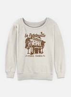 Disney Pixar Ratatouille Cafe Dest Womens Slouchy Sweatshirt