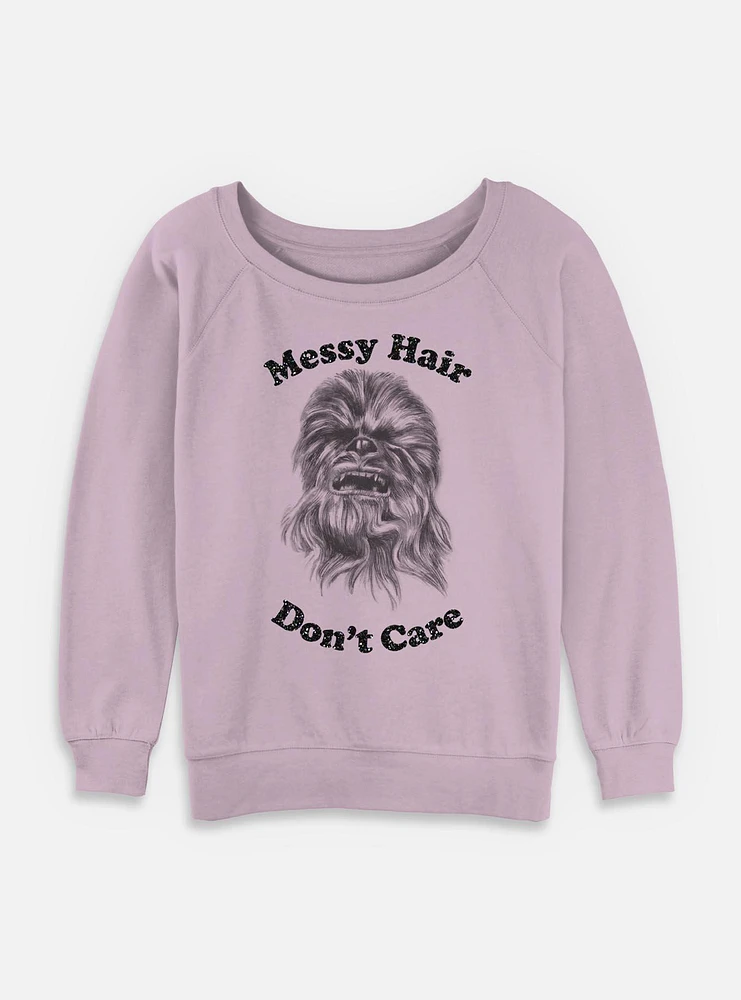 Star Wars Chewie Drawing Womens Slouchy Sweatshirt