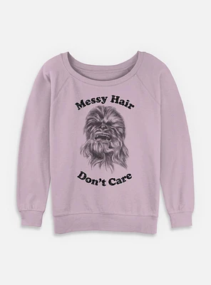 Star Wars Chewie Drawing Womens Slouchy Sweatshirt