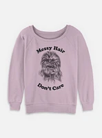 Star Wars Chewie Drawing Womens Slouchy Sweatshirt