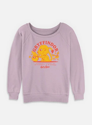 Harry Potter Witchcraft Gryffindor Womens Slouchy Sweatshirt