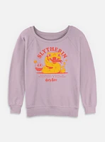 Harry Potter Witchcraft Slytherin Womens Slouchy Sweatshirt