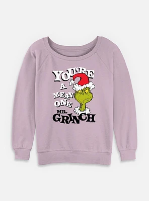 Dr. Seuss Mean One Mr Womens Slouchy Sweatshirt