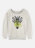 Disney Haunted Mansion Eyes Foolish Mortals Womens Slouchy Sweatshirt