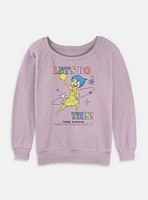 Disney Pixar Inside Out 2 Lets Do This Joy Womens Slouchy Sweatshirt