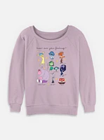 Disney Pixar Inside Out Textbook Of Emotions Womens Slouchy Sweatshirt