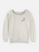 Disney Sleeping Beauty Fairy Trio Pocket Womens Slouchy Sweatshirt