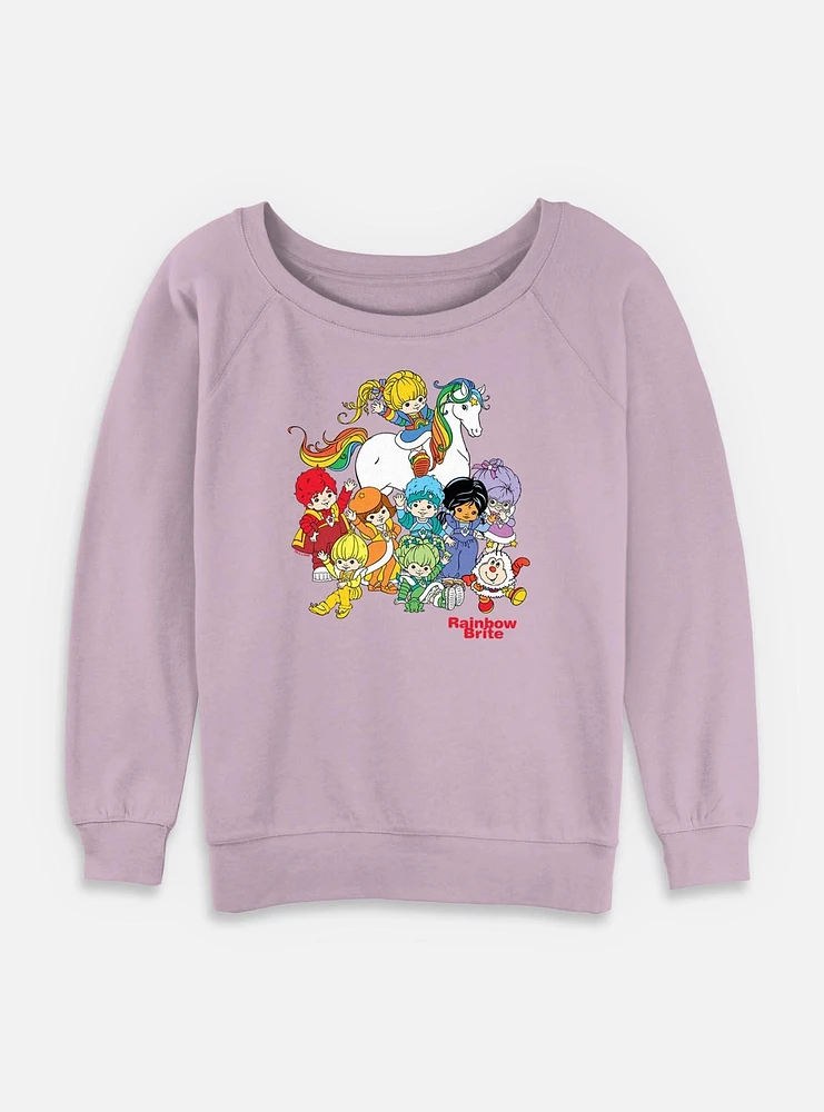 Rainbow Brite And Friends Womens Slouchy Sweatshirt