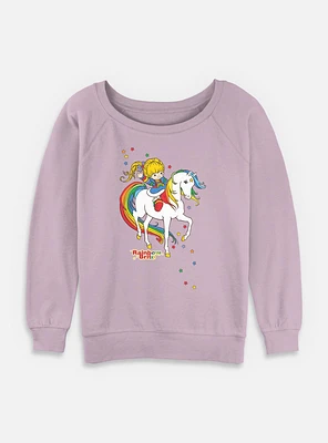 Rainbow Brite And Starlite Womens Slouchy Sweatshirt