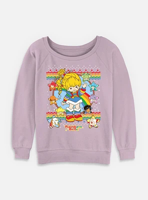 Rainbow Brite Sweater Rainbows Womens Slouchy Sweatshirt