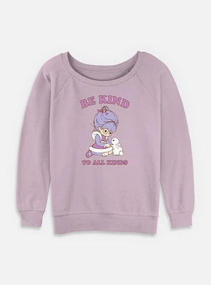Rainbow Brite Kind To All Womens Slouchy Sweatshirt