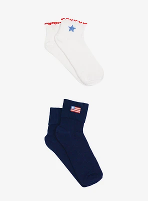 Americana 2-Pairs Anklet Socks