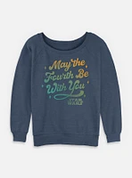 Star Wars Celebrate May The 4th Gradient Womens Slouchy Sweatshirt