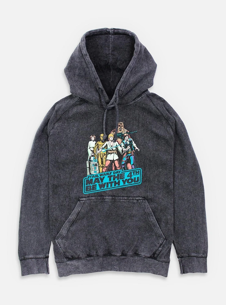 Star Wars May The 4th Group Mineral Wash Hoodie