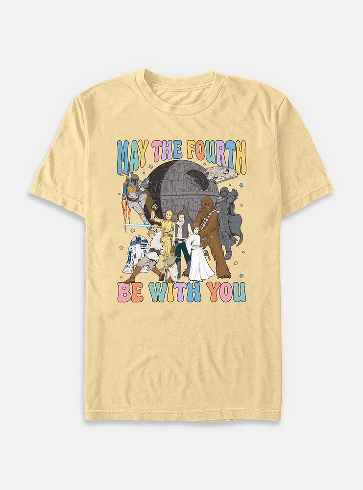 Star Wars A New Hope May The Fourth Be With You Garment Dye T-Shirt