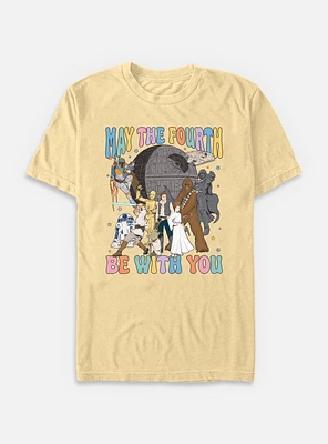 Star Wars A New Hope May The Fourth Be With You  Garment Dye T-Shirt