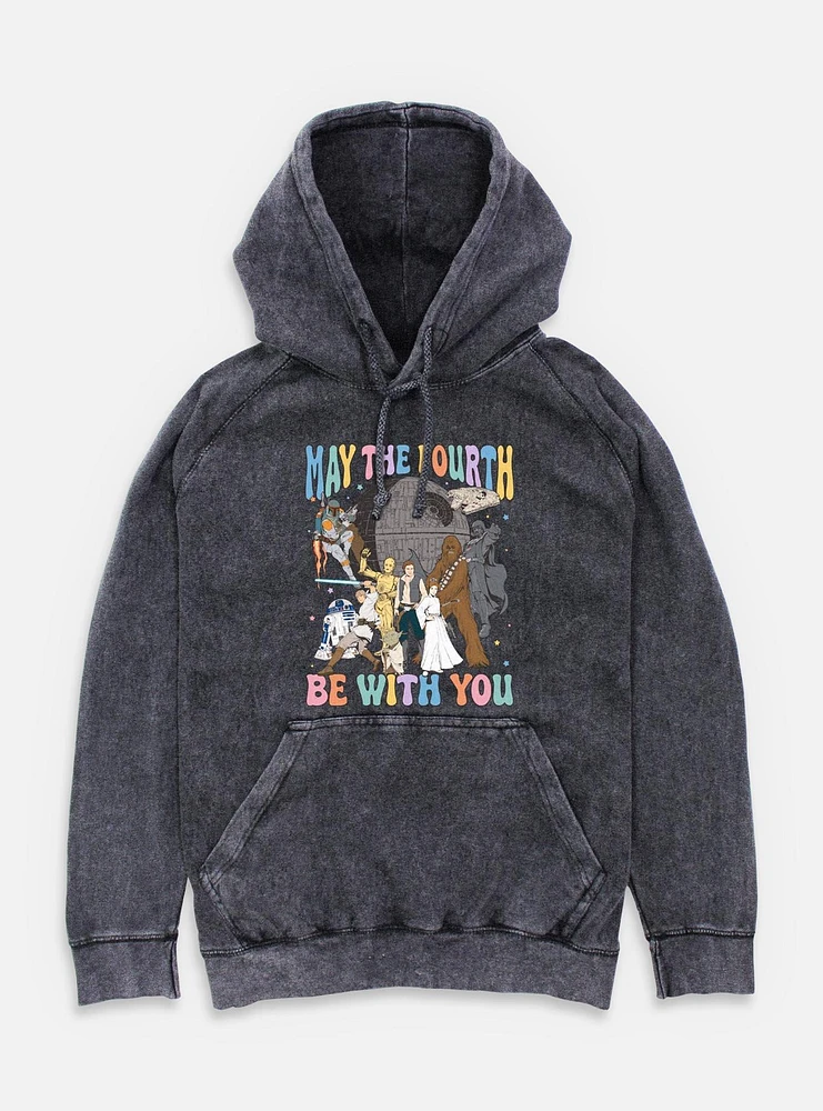 Star Wars A New Hope May The Fourth Be With You Mineral Wash Hoodie