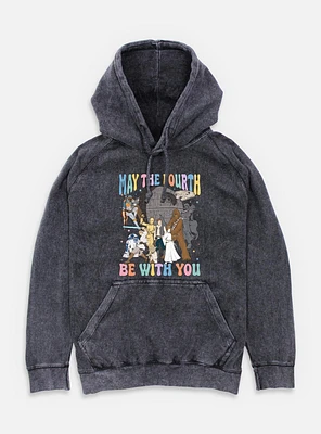 Star Wars A New Hope May The Fourth Be With You  Mineral Wash Hoodie