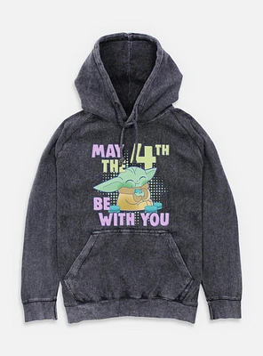 Star Wars The Mandalorian May 4th Grogu Mineral Wash Hoodie
