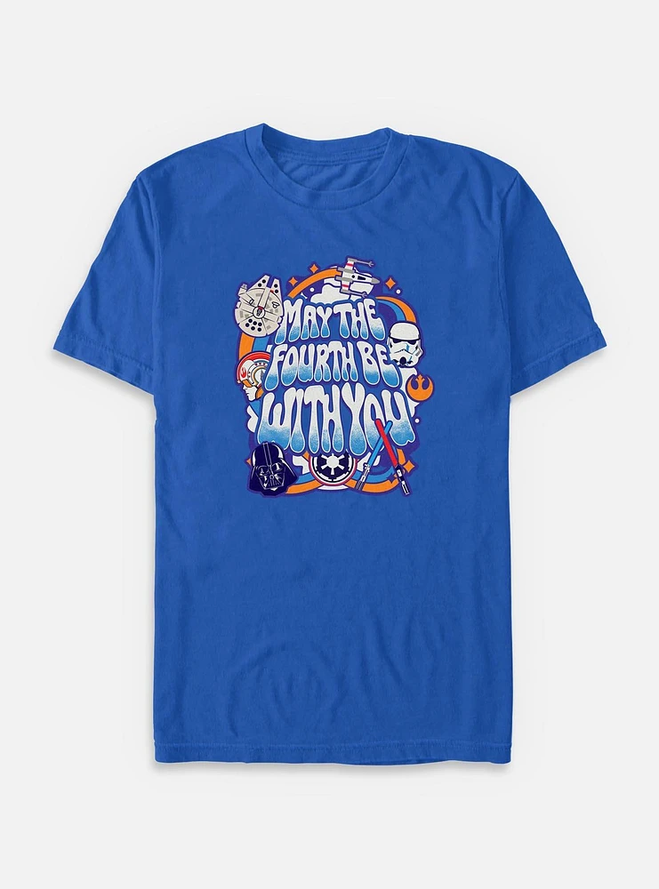 Star Wars Bubble Text May The Fourth T-Shirt