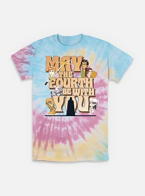 Star Wars May The Fourth Be With You Tie-Dye T-Shirt