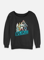 Star Wars May The 4th Group Womens Slouchy Sweatshirt