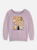 Star Wars May The Fourth Be With You Womens Slouchy Sweatshirt