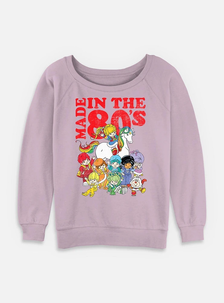 Rainbow Brite Made The 80s Womens Slouchy Sweatshirt