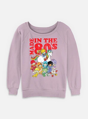 Rainbow Brite Made The 80s Womens Slouchy Sweatshirt