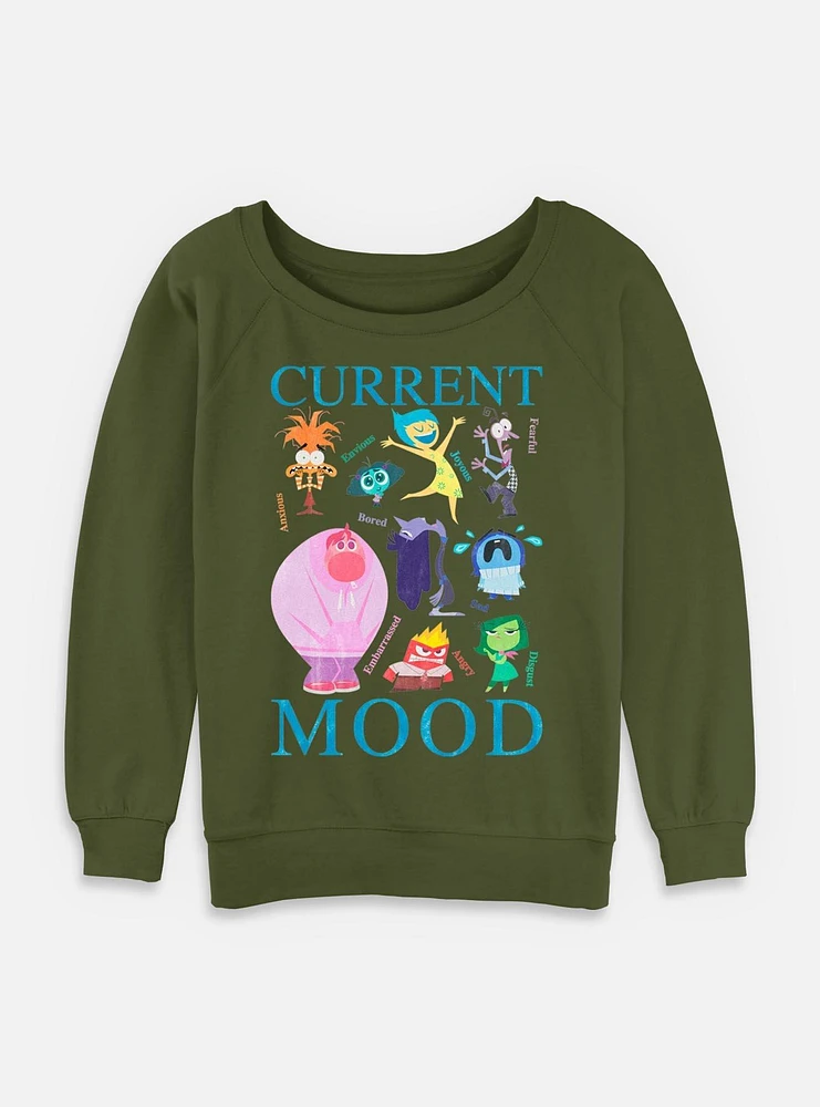 Disney Pixar Inside Out 2 Current Womens Slouchy Sweatshirt
