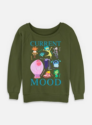 Disney Pixar Inside Out 2 Current Womens Slouchy Sweatshirt