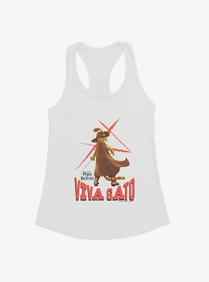 Puss Boots Viva Gato Womens Tank Top
